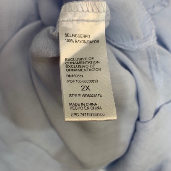 Democracy Embroidered Blouse (Plus Size) - Picture 4 of 5